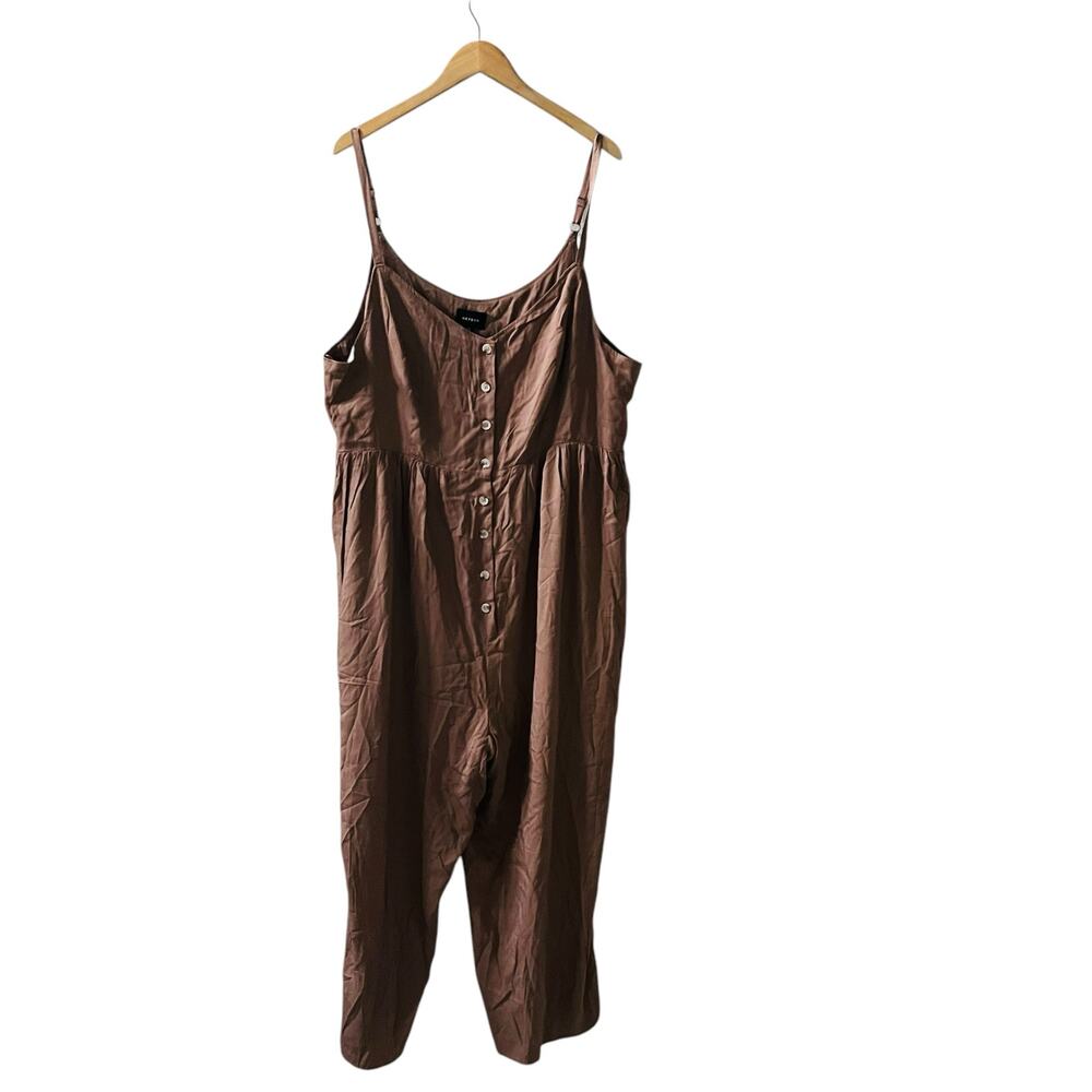 Heyson All Day Full Wide Leg Button Down Jumpsuit Size 2XL NWT - Picture 2 of 10